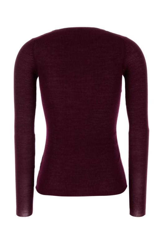 Plum wool sweater JIL SANDER (J02GP0282J14871)