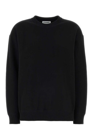 Black cotton sweatshirt JIL SANDER (J02GU0122J20128)