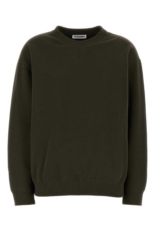 Olive green cotton sweatshirt JIL SANDER (J02GU0122J20128)