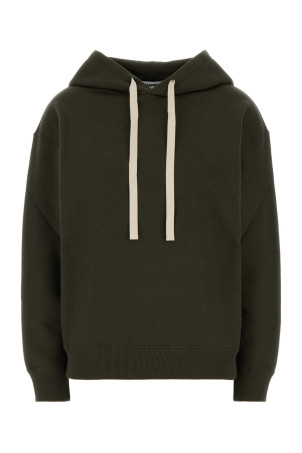 Olive green cotton sweatshirt JIL SANDER (J02GU0123J20128)
