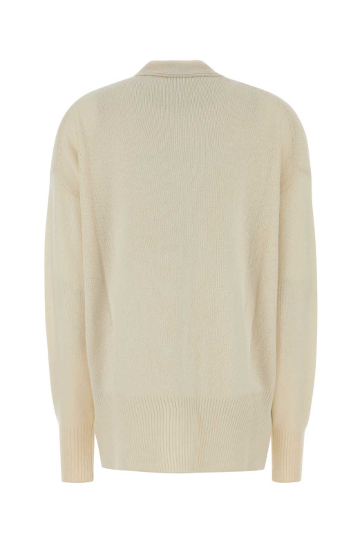 Ivory cashmere oversize cardigan Beige JIL SANDER (J02HP0009J13206)