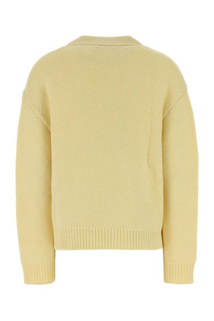 Кардиган пастельно-жовтого кольору з вовняної суміші JIL SANDER (J02HP0065J14860)