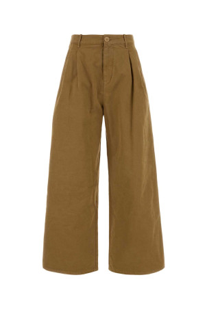 Camel cotton wide-leg pant JIL SANDER (J02KA0408J45369)