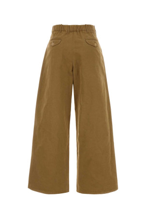 Camel cotton wide-leg pant JIL SANDER (J02KA0408J45369)