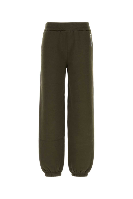 Olive green cotton joggers JIL SANDER (J02KA0424J20128)
