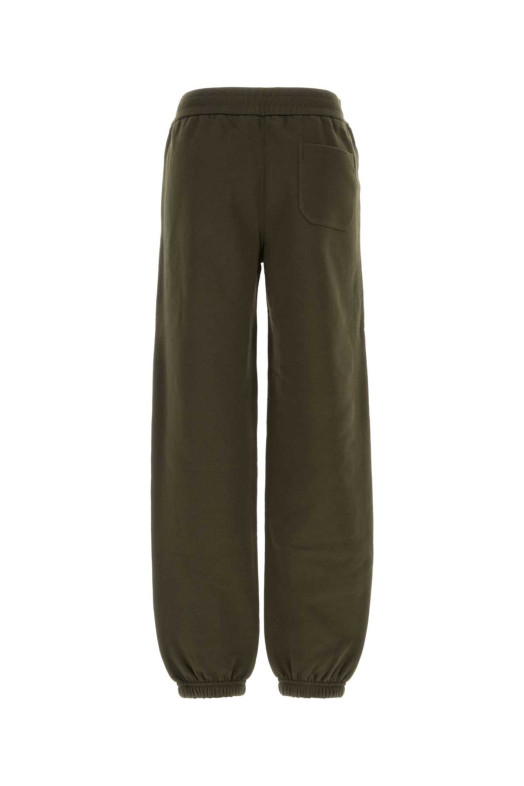 Olive green cotton joggers JIL SANDER (J02KA0424J20128)