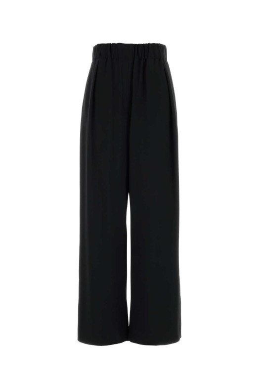 Black crepe wide-leg pant JIL SANDER (J02KA0433J76017)
