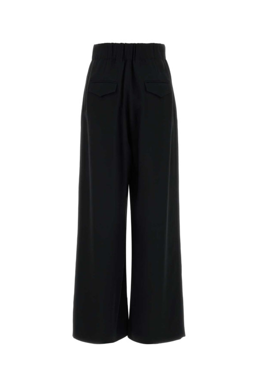 Black crepe wide-leg pant JIL SANDER (J02KA0433J76017)