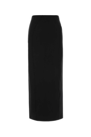 Black stretch wool blend skirt JIL SANDER (J02MA0417J40325)