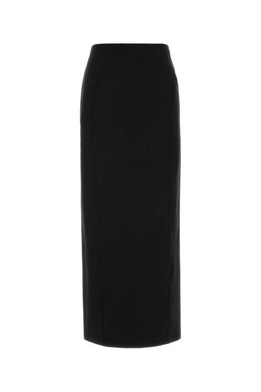 Black stretch wool blend skirt JIL SANDER (J02MA0417J40325)