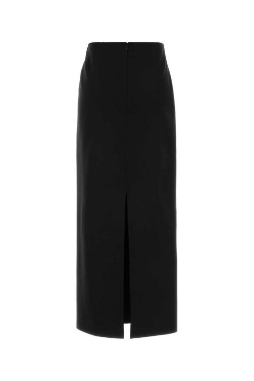 Black stretch wool blend skirt JIL SANDER (J02MA0417J40325)