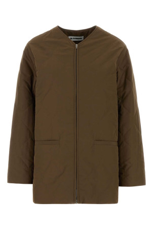 Brown polyester jacket JIL SANDER (J02SW0083J74453)