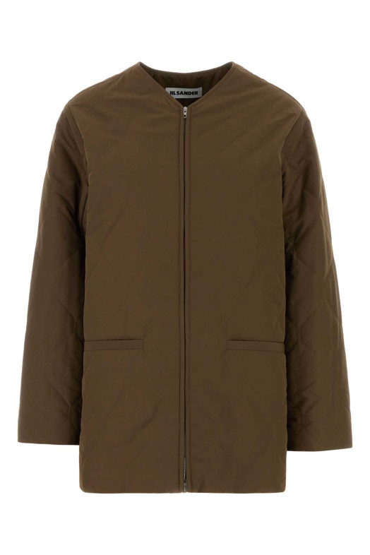 Brown polyester jacket JIL SANDER (J02SW0083J74453)