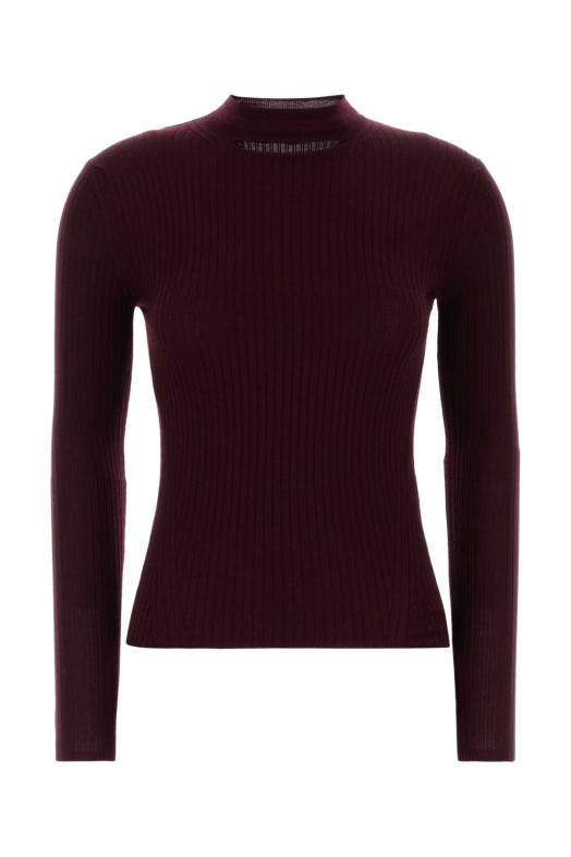 Burgundy wool blend sweater JIL SANDER (J03GP0213J14885)