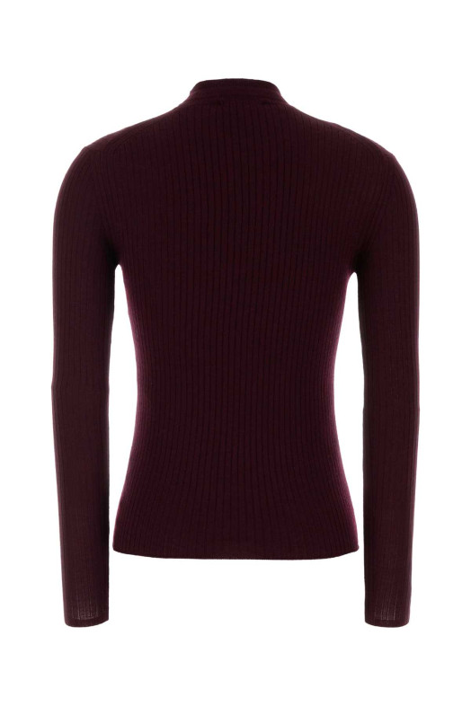 Burgundy wool blend sweater JIL SANDER (J03GP0213J14885)