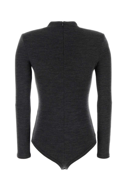 Charcoal wool bodysuit JIL SANDER (J03NC0355J20406)
