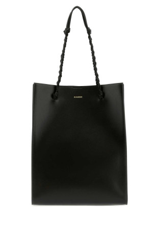 Black leather Tangle shopping bag JIL SANDER (J07WC0040P4841)