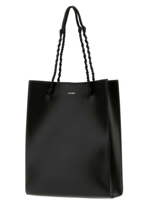 Black leather Tangle shopping bag JIL SANDER (J07WC0040P4841)