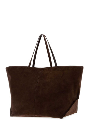 Brown suede Linea XL shopping bag JIL SANDER (J07WC0043P9316)