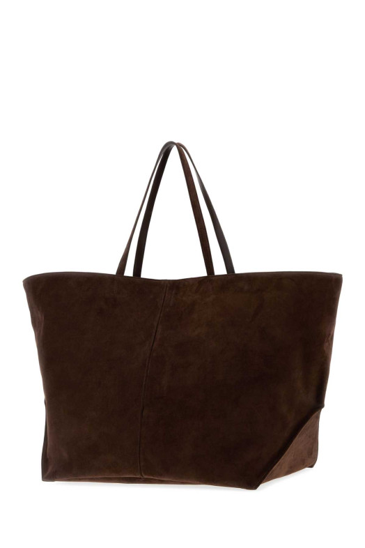 Brown suede Linea XL shopping bag JIL SANDER (J07WC0043P9316)