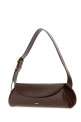 Chocolate leather small Cannolo shoulder bag JIL SANDER (J07WD0023P4840)
