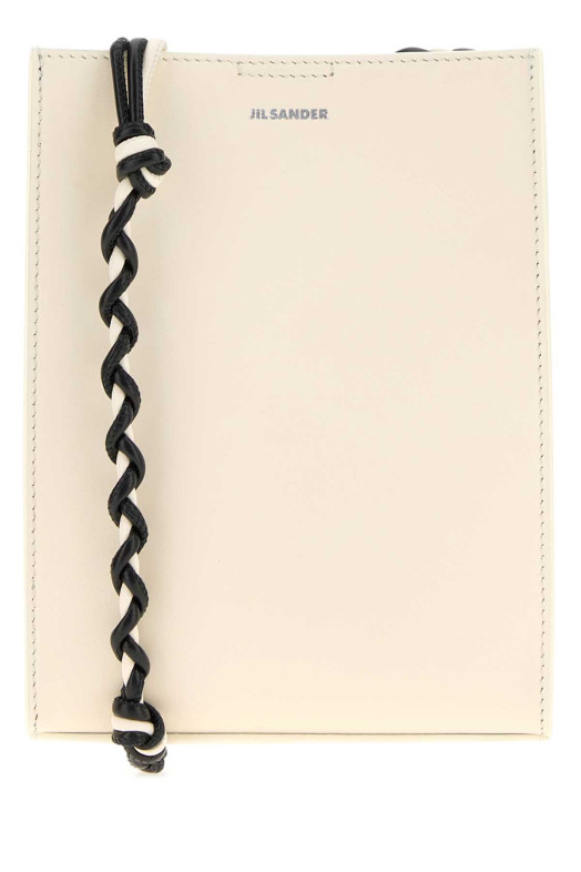 Ivory leather small Tangle shoulder bag JIL SANDER (J07WG0001P9319)