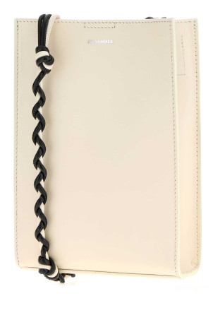 Ivory leather small Tangle shoulder bag JIL SANDER (J07WG0001P9319)