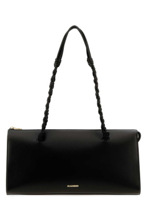 Black leather Tangle Tent shoulder bag JIL SANDER (J07ZH0076P4841)