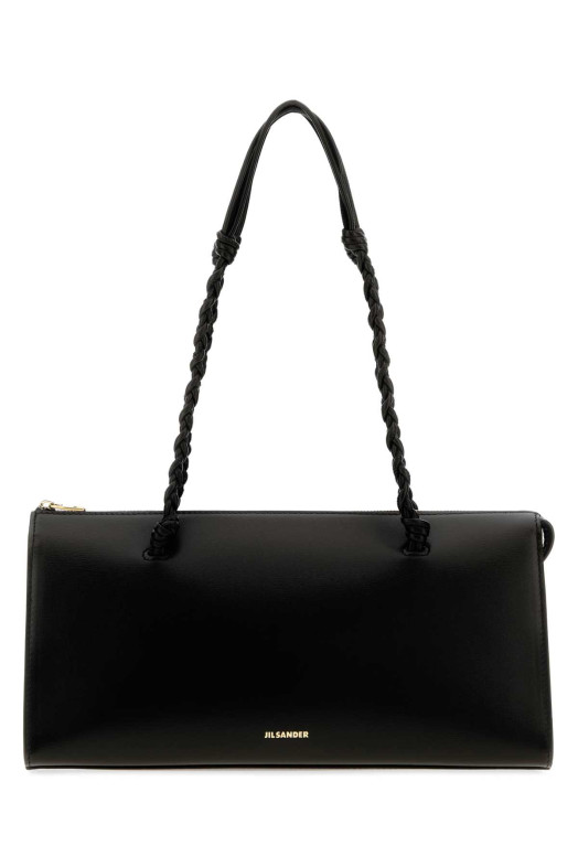 Black leather Tangle Tent shoulder bag JIL SANDER (J07ZH0076P4841)