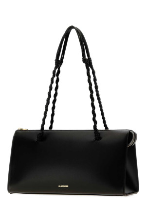 Black leather Tangle Tent shoulder bag JIL SANDER (J07ZH0076P4841)