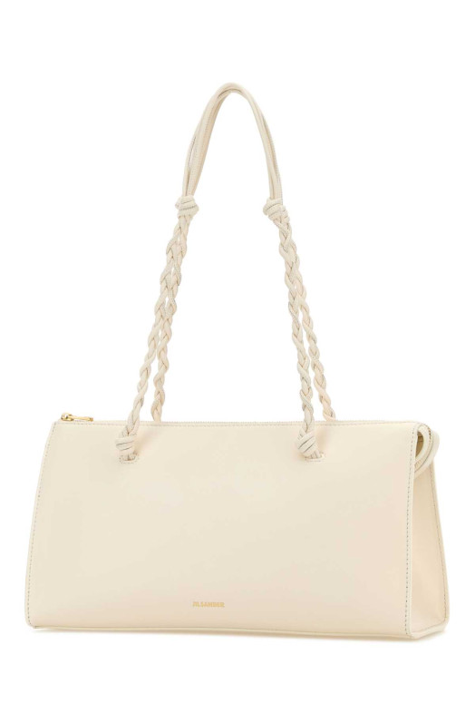 Ivory leather Tangle Tent shoulder bag JIL SANDER (J07ZH0076P4841)