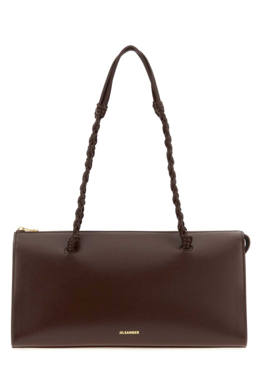 Chocolate leather Tangle Tent shoulder bag JIL SANDER (J07ZH0076P4841)