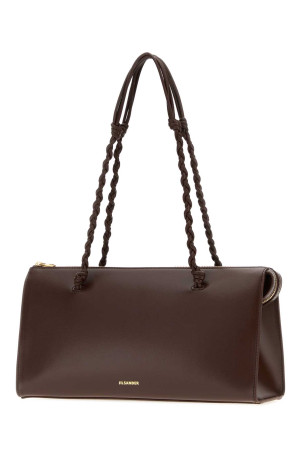 Chocolate leather Tangle Tent shoulder bag JIL SANDER (J07ZH0076P4841)