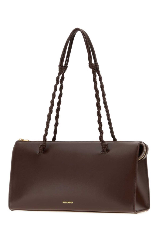 Chocolate leather Tangle Tent shoulder bag JIL SANDER (J07ZH0076P4841)