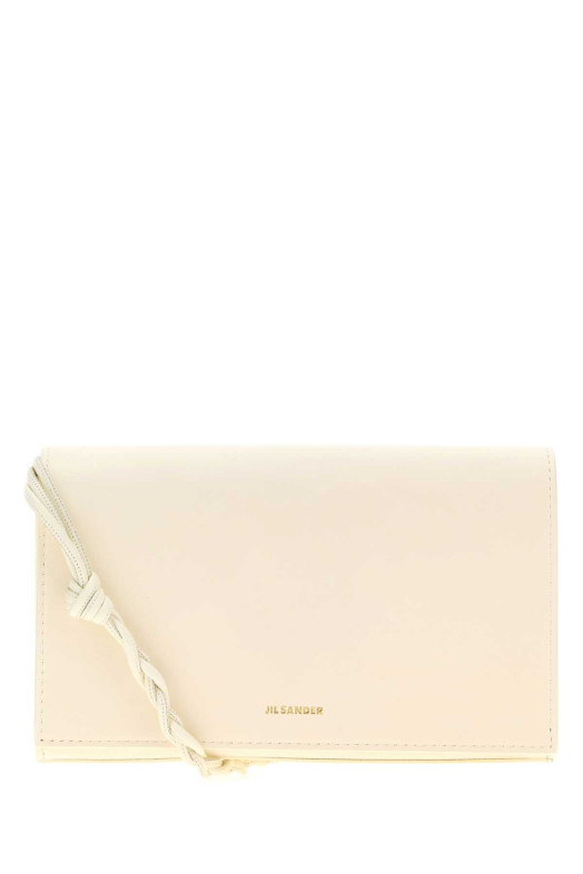Кожаный кошелек Tangle цвета слоновой кости от JIL SANDER (J10VL0023P4841)
