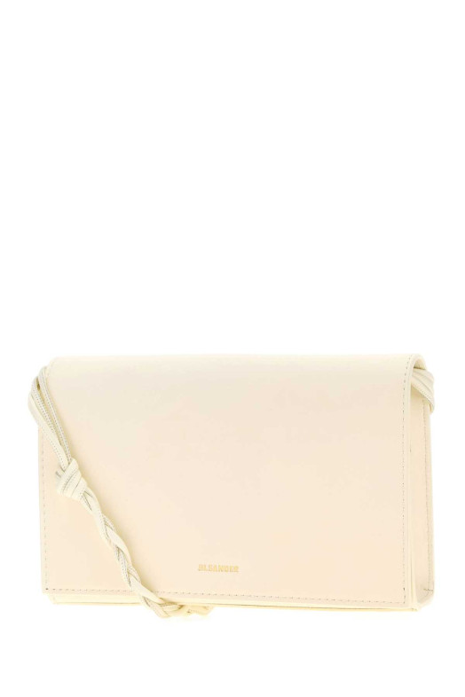 Кожаный кошелек Tangle цвета слоновой кости от JIL SANDER (J10VL0023P4841)