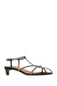 Black satin Cage sandals JIL SANDER (J15WP0184P7551)