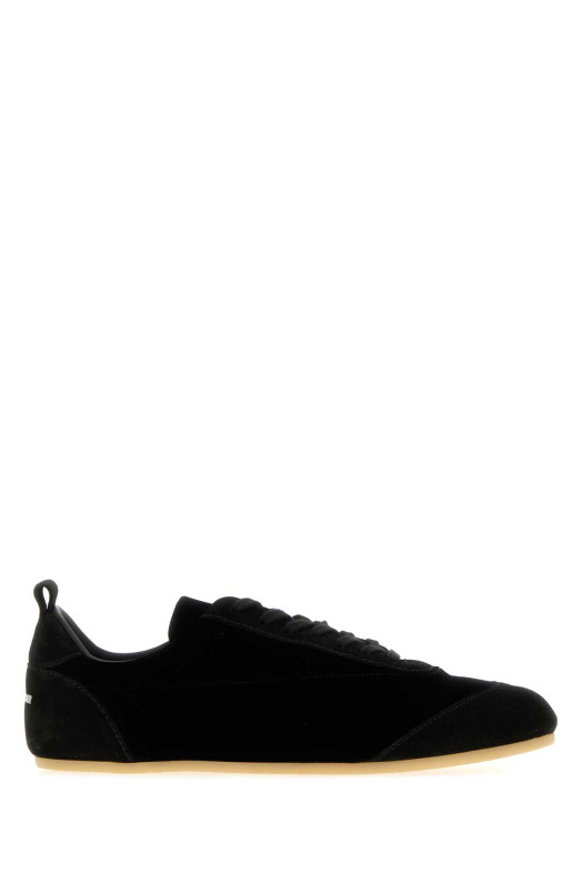 Black velvet and suede Etage sneakers JIL SANDER (J15WS0047P7821)