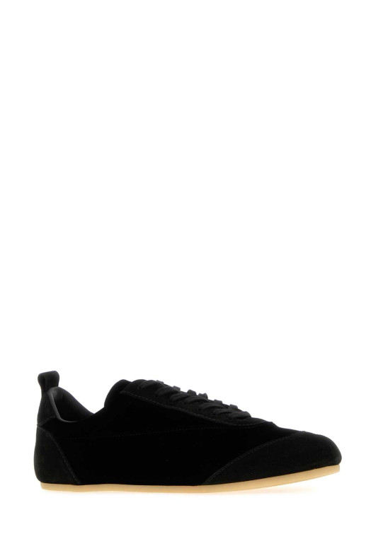 Black velvet and suede Etage sneakers JIL SANDER (J15WS0047P7821)