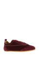 Tyrian purple velvet and suede Etage sneakers JIL SANDER (J15WS0047P7821)