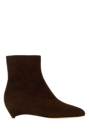 Brown suede ankle boots JIL SANDER (J15WU0115P7836)