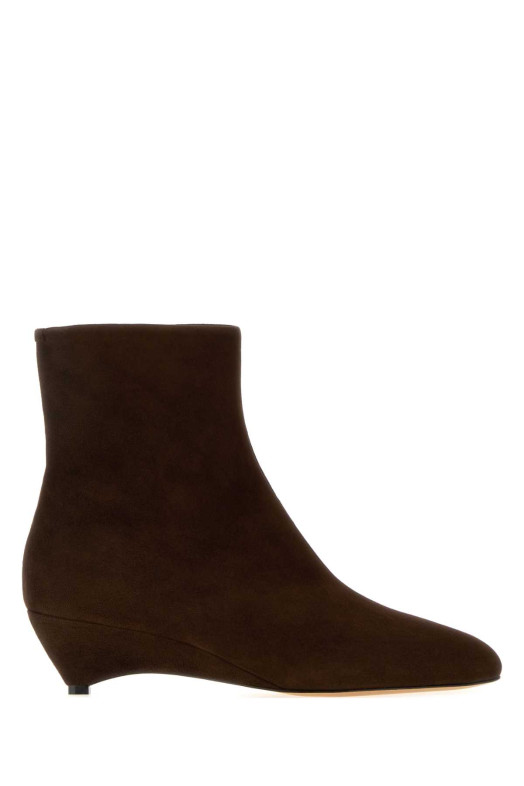 Brown suede ankle boots JIL SANDER (J15WU0115P7836)