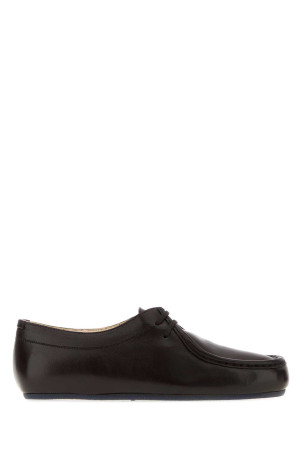 Dark brown leather lace-up shoes Beige JIL SANDER (J15ZJ0035P7819)