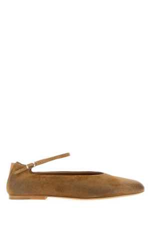 Camel suede Elyss ballerinas JIL SANDER (J16WZ0029P7685)