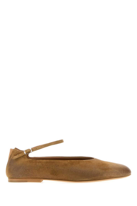 Camel suede Elyss ballerinas JIL SANDER (J16WZ0029P7685)