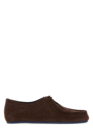 Brown suede Hood lace-up shoes JIL SANDER (J16ZJ0031P7692)