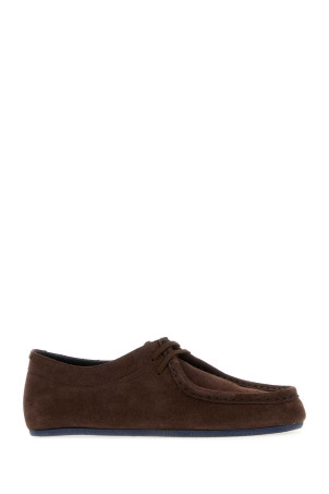 Brown suede Hood lace-up shoes JIL SANDER (J16ZJ0031P7692)