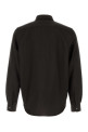 Chocolate wool blend shirt Blue JIL SANDER (J22DL0387J41444)