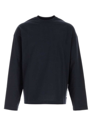 Midnight blue cotton t-shirt JIL SANDER (J22GC0278J20348)