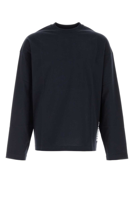 Midnight blue cotton t-shirt JIL SANDER (J22GC0278J20348)